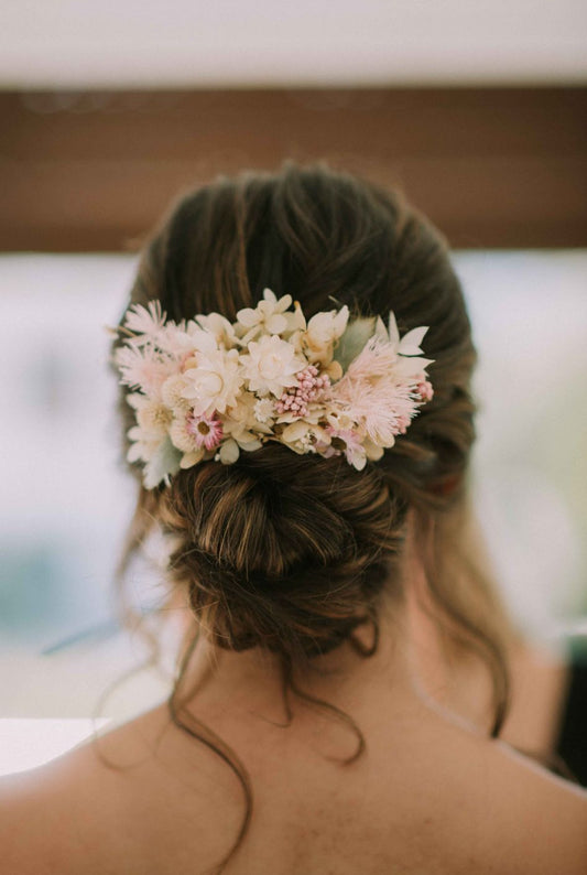 Dried Flower Hair Comb - The English Garden