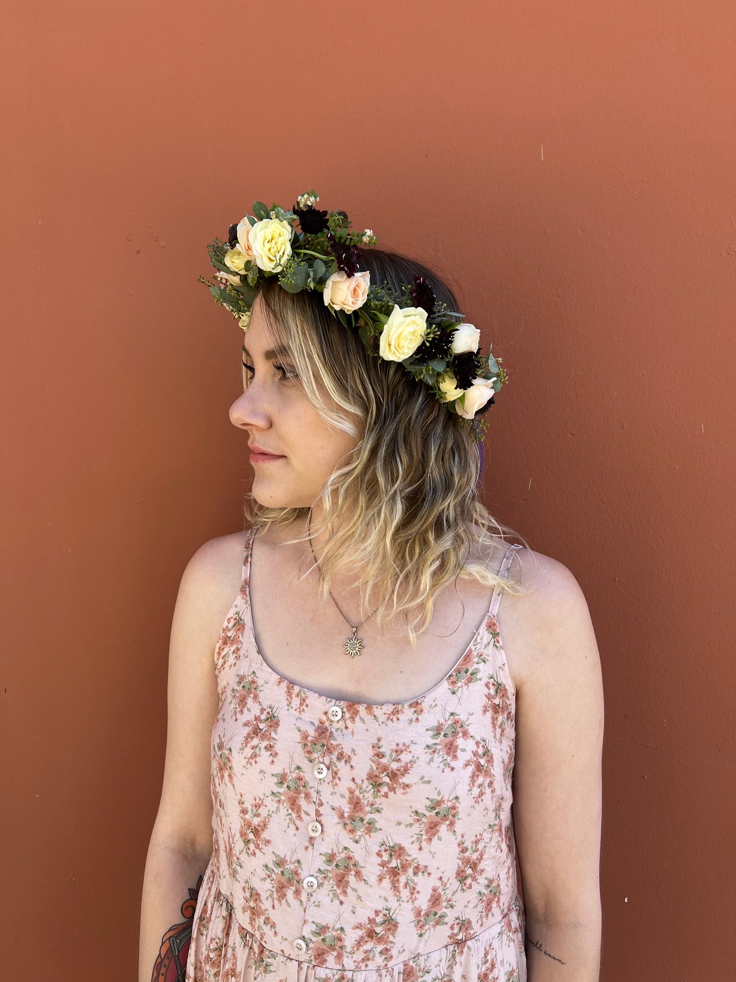 Fresh Flower Crown - The English Garden