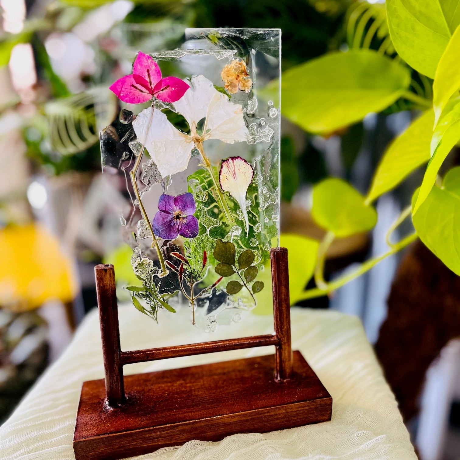 Framed Pressed Flowers – The English Garden