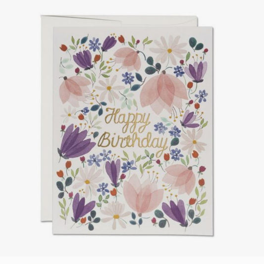 Happy Birthday Card - The English Garden