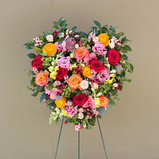 Flower Heart On Easel