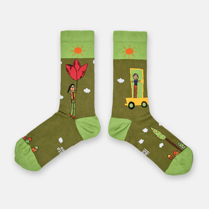 Mystery Pair of Cozy Socks - The English Garden