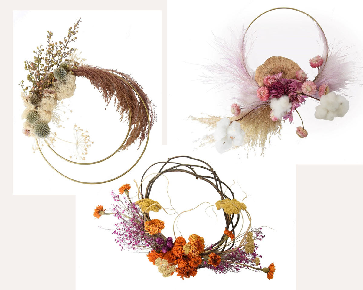 3 Wreaths to Decorate Your Walls 