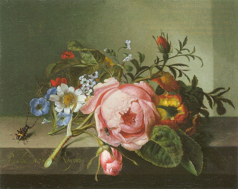 flower painting, still life, art, botanical