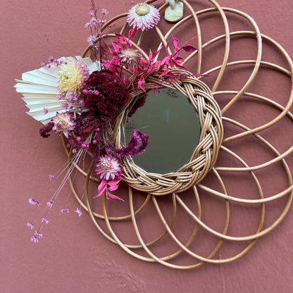 Pretty in Pink Mirror Wreath