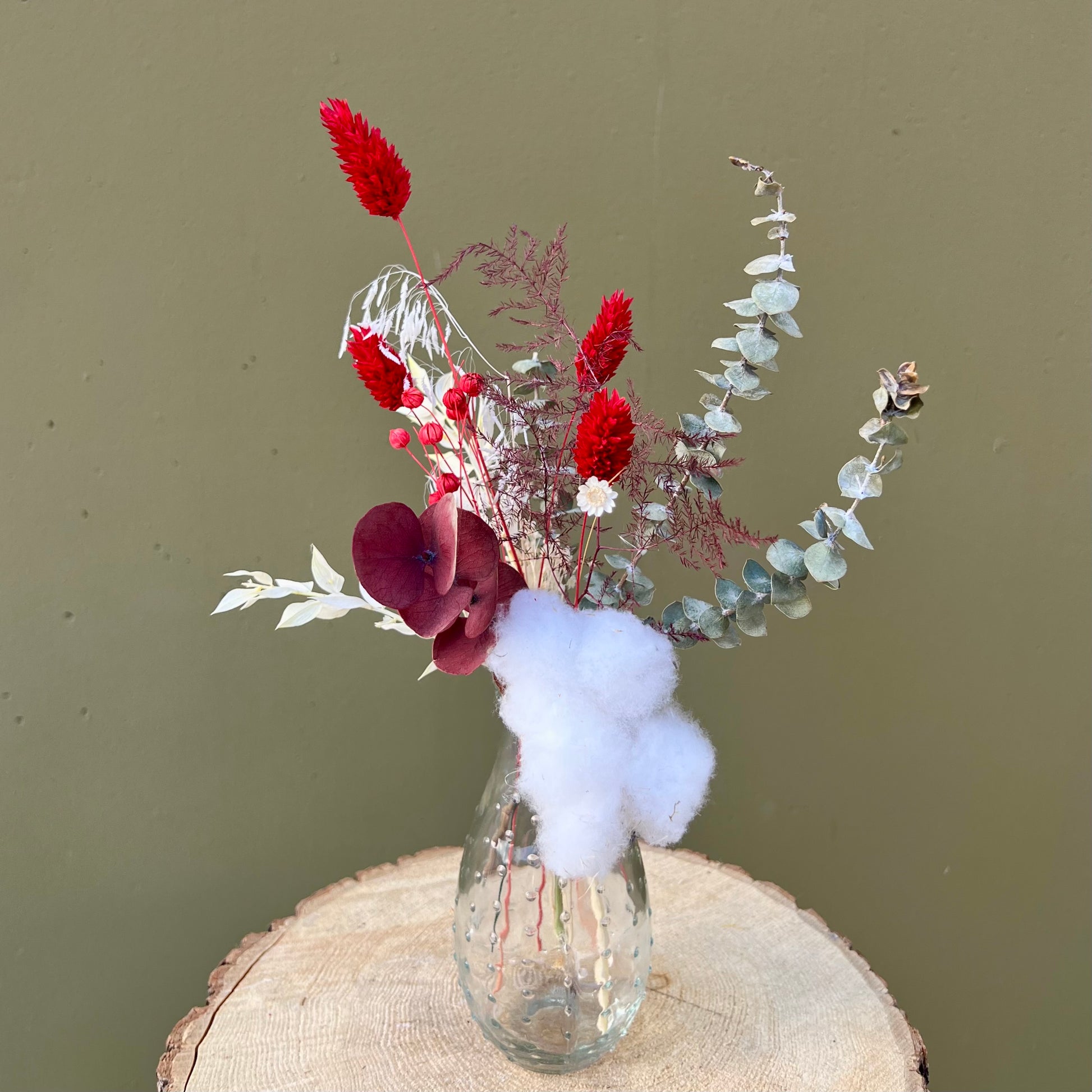 Dried Holiday Bud Vases - The English Garden