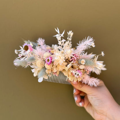 Dried Flower Hair Comb - The English Garden