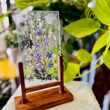 Framed Pressed Flowers - The English Garden