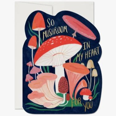 Mushroom Heart Card - The English Garden