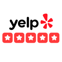 5 star rating on Yelp